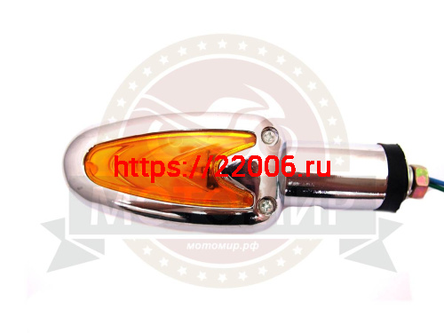 Боковой фонарь (BF-24) "Свеча" хром (пласт) (1001) (кол-во в упак. 200 шт.) (компл. 4 шт) фото 2
