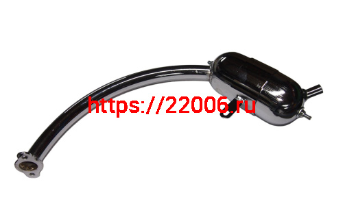 Глушитель 2х такт Веломотор "Газуля" №32 колено полукруг Глушитель 2х такт Веломотор "Газуля" №32 колено полукруг