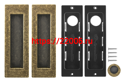 Ручка Armadillo (Армадилло) для раздвижных дверей SH.URB153.010 (SH010 URB) OB-13 античная бронза фото 5