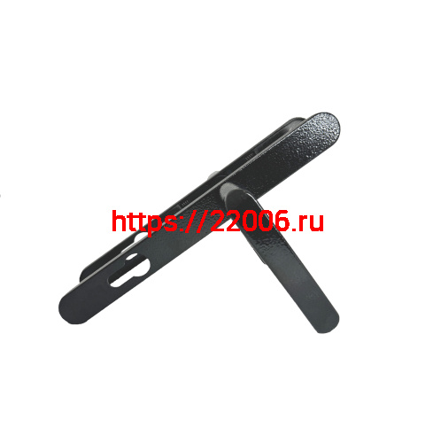 Ручка дверная Absolyute (Абсолют) на планке РФ1-85А/25 (85 мм) черный Ручка дверная Absolyute (Абсолют) на планке РФ1-85А/25 (85 мм) черный