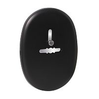 Накладка Fuaro (Фуаро) на сувальдный замок ESC.S-lift.ECO/OV.476 (ESC 476 eco) с шторкой BL черный