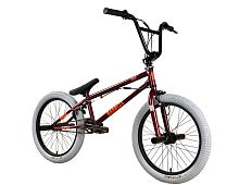 Велосипед 20" Stark'25 Madness BMX 3 (рама ст., клещ.торм., пеги) бордовый/оранжевый/серый