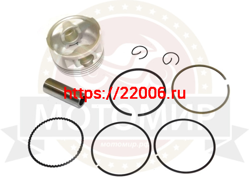 Поршень 54,00 мм 4 такт. YBR125 (кольца, палец d15мм, стопор. кольца) фото 2 Поршень 54,00 мм 4 такт. YBR125 (кольца, палец d15мм, стопор. кольца) фото 2