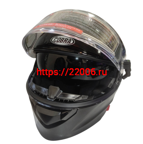 Шлем модуляр COBRA EC H271, черный глянцевый СНЕГОХОДНЫЙ, размер XL фото 2 Шлем модуляр COBRA EC H271, черный глянцевый СНЕГОХОДНЫЙ, размер XL фото 2