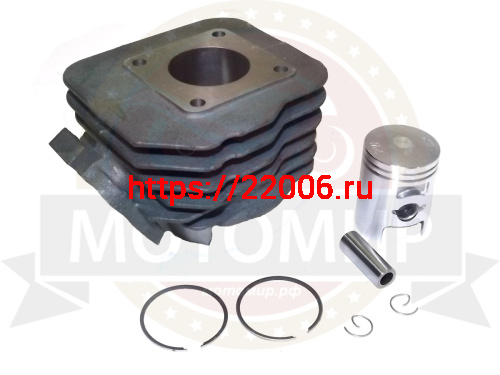 Поршневая группа HONDA DIO 60 AF18/25/27/28, Tact 24/30/ 31/51/ Lead 20  палец 12мм (43 мм) в сборе