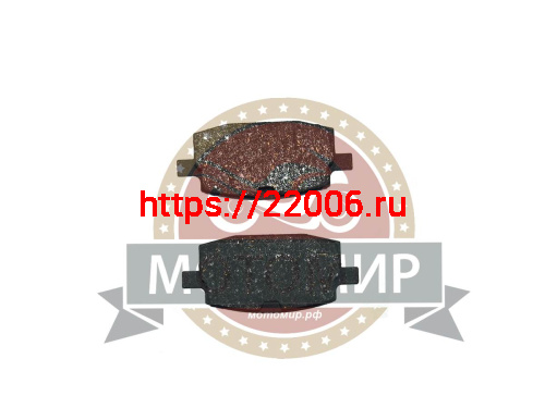 Колодки тормозные дисковые Yamaha Jog 90 (HF 115) (для мототехники Ирбис) Колодки тормозные дисковые Yamaha Jog 90 (HF 115) (для мототехники Ирбис)