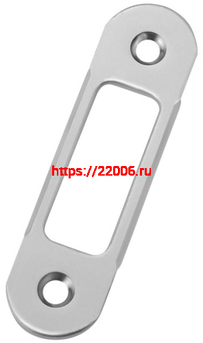 B01402.11.34 AGB (АГБ) Ответная планка (мат. хром) (пласт. вкладыш Easy Matic B01402.16/17 выпис. отдельно)