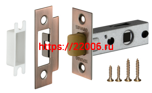 Защелка Fuaro (Фуаро) врезная PLASTP12-45-25 (P12-45) AC медь