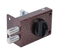 Замок Omega (Омега) накладной цилиндровый ЗН-1 2Р медь