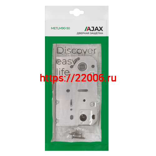 Защелка Ajax (Аякс) врезная METLM90-50 CP хром фото 3