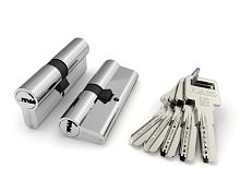 Цилиндровый Fuaro (Фуаро) механизм R600/70 mm-BL (30+10+30) CP хром 5 кл. БЛИСТЕР