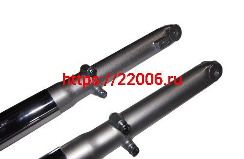 Перо вилки передней Zodiak левое/правое 25 мм ось 10 мм, с.о. пружина снаружи, барабан. тормоз фото 2 Перо вилки передней Zodiak левое/правое 25 мм ось 10 мм, с.о. пружина снаружи, барабан. тормоз фото 2