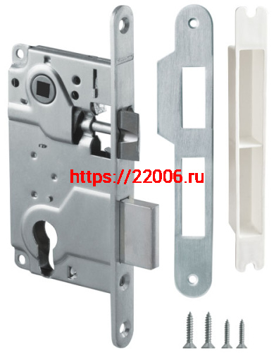 Корпус Armadillo (Армадилло) врезного замка c защёлкой METLH25-50 Box (LH 25-50) SN мат.никель