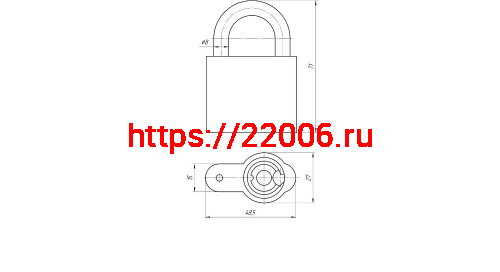 Замок Zenit (Зенит) навесной ВС26 фото 2