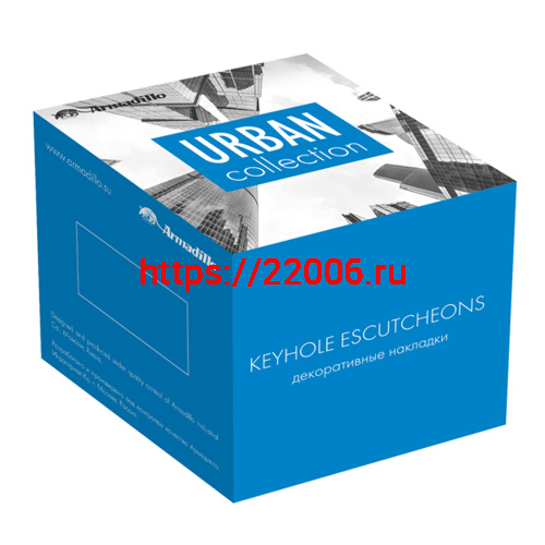 Накладка Armadillo (Армадилло) под цилиндр ET.K.USQ52 (ET USQ) CP-8 хром фото 2