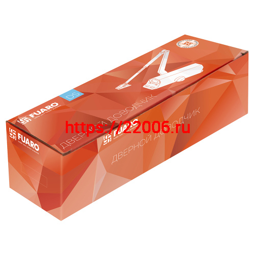 Доводчик Fuaro (Фуаро) дверной DC20-3 (DC-203) AL до 65 кг (алюминий) фото 2