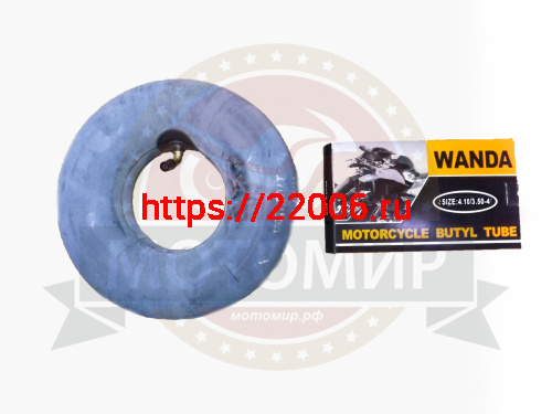 Камера  4" 4.10/3.5-4 мотосамокат, вентиль TR87, WANDA