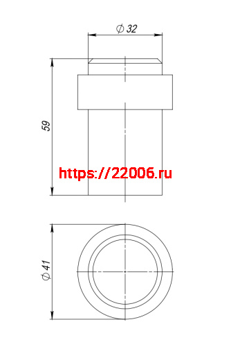 Упор Fuaro (Фуаро) дверной напольный STOPPER/M.14 INOX (нерж. сталь) фото 5 Упор Fuaro (Фуаро) дверной напольный STOPPER/M.14 INOX (нерж. сталь) фото 5