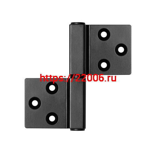 Петля Armadillo (Армадилло) универсальная флажковая FL.IN3800.US BL черный фото 4