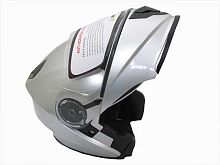 Мотошлем YM-927 серебряный (M)