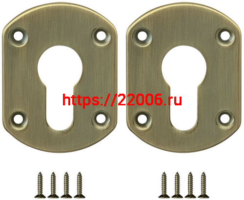 Декоративная Fuaro (Фуаро) накладка ESC031-AB-7 (МАТОВАЯ БРОНЗА) на цилиндр (2 шт)