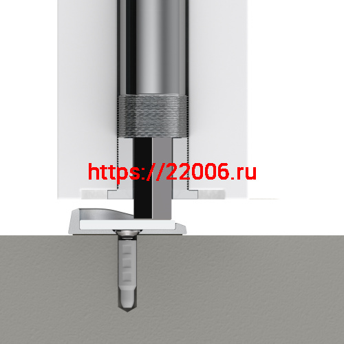 Упор Armadillo (Армадилло) дверной скрытый MAX INOX фото 8