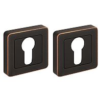 Накладка Fuaro (Фуаро) под цилиндр ET XM ABL-28 темная медь