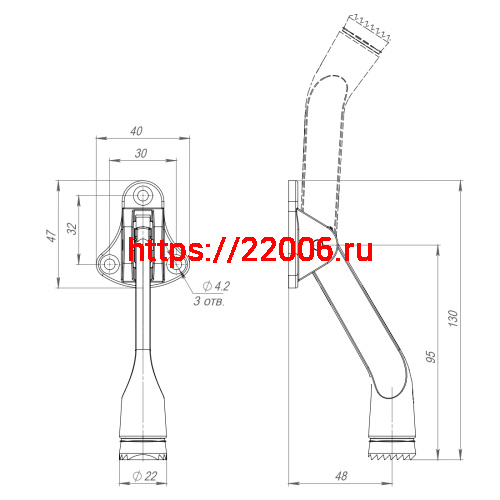 Упор Fuaro (Фуаро) дверной напольный STOPPER-100 SN (мат.никель) козья ножка фото 3 Упор Fuaro (Фуаро) дверной напольный STOPPER-100 SN (мат.никель) козья ножка фото 3