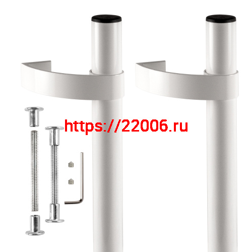 Ручка Punto (Пунто) дверная офисная PH31/500.02 500мм RAL9016 белый фото 2