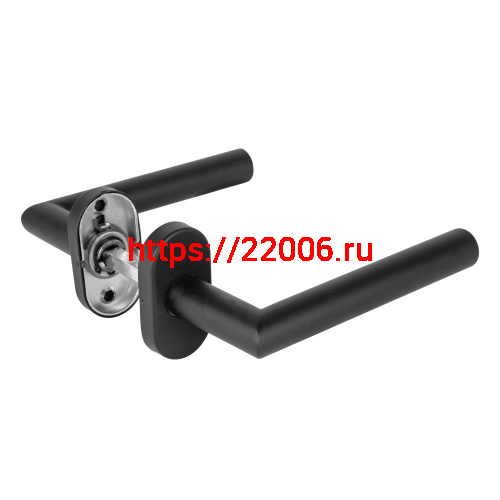 Ручка Fuaro (Фуаро) раздельная R.DSS201-0204P/19 (DSS-0204P/19) INOX 201 BLACK (овальное основание)