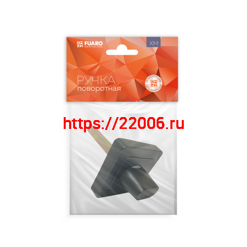 Ручка Fuaro (Фуаро) поворотная BKW8x75 XM (без ответной части) BL-24 матовый чёрный фото 2