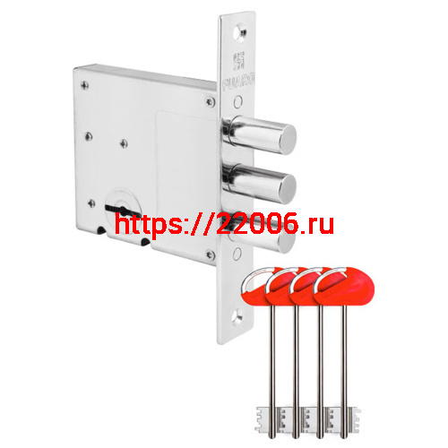 Замок Fuaro (Фуаро) врезной сувальдный MDV10/S-60.00.3R14 4key