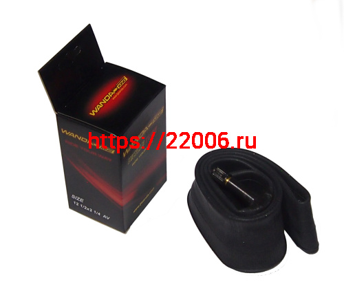 Велокамера 12" х 2.40 (1/2х21/4), бутиловая (фирм. качество), цвет.короб., а/вентиль WANDA