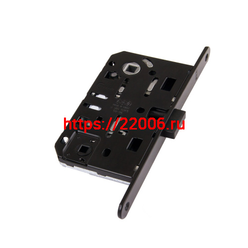 B06102.50.93.567 AGB (АГБ) Защелка врезная WC (черный) с отв. пл. B02402.05.93 MEDIANA POLARIS