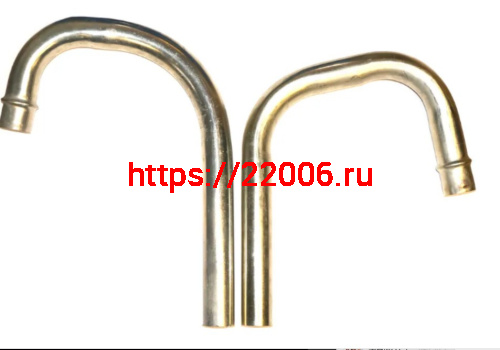 Колено глушителя (комплект длинный + короткий) Днепр