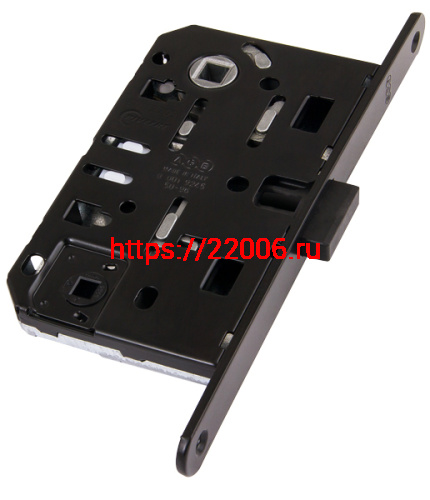 B06102.50.93 AGB (АГБ) (=B04102) Защелка врезная WC (черный) тех. уп. без отв. пл. MEDIANA POLARIS