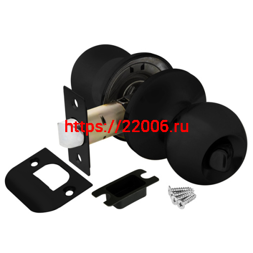 Ручка Ajax (Аякс) защелка DK682 BL-BK (6082 BL-B) (фик.) черный