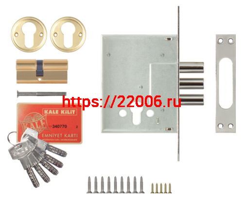 Замок Kale kilit (Кале килит) врезной цилиндровый 257, 5 кл. фото 3