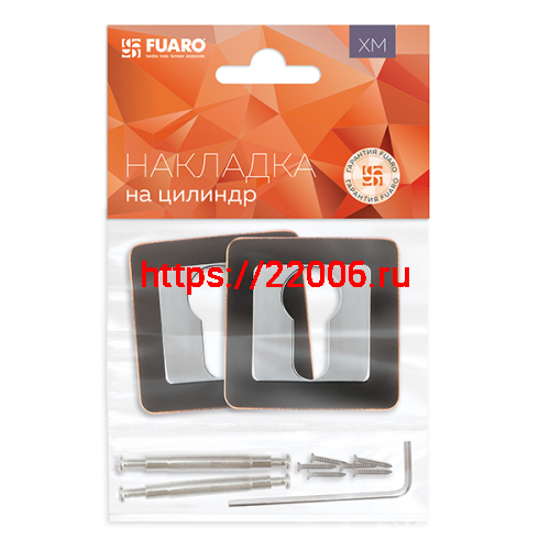 Накладка Fuaro (Фуаро) под цилиндр ET XM ABL/CP-18 темная медь/хром фото 2 Накладка Fuaro (Фуаро) под цилиндр ET XM ABL/CP-18 темная медь/хром фото 2