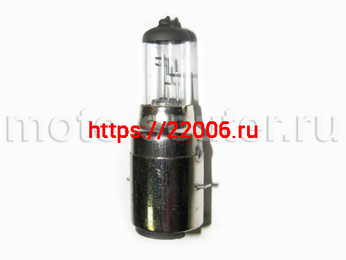 Лампа головного света галоген H6M BA20D 12V 35/35W прозрачная