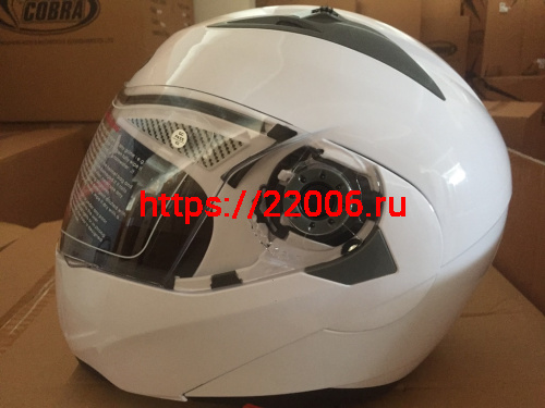 Шлем модуляр COBRA JK105, белый(3), с очками, размеры M фото 2
