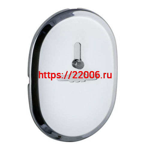 Декоративная Fuaro (Фуаро) накладка ESC 476 (90х65) СP ХРОМ на сувальдный замок с шторкой