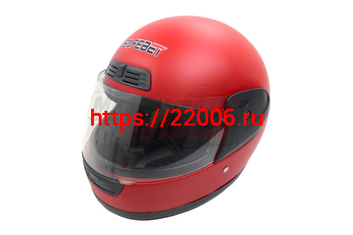 Шлем SAFEBET HF-109 красный МАТОВЫЙ одноцветный "S,M,L,XL,XXL" (интеграл)