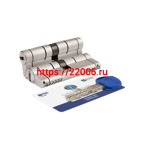 Цилиндровый Mottura (Моттура) механизм CP4D464601 (92 мм/41+10+41) МАТ.НИКЕЛЬ