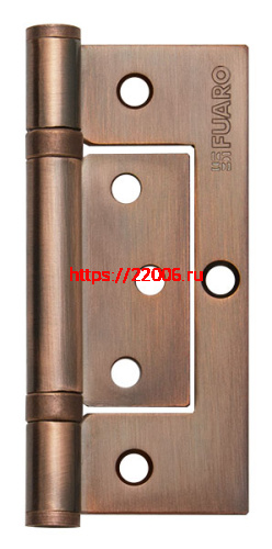 Петля Fuaro (Фуаро) универсальная без врезки IN4300W AC (300-2BB 100x2,5) медь