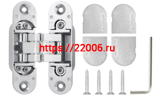 Петля скрытой установки с 3D-регулировкой Armadillo 11160UN3D (Architect 3D-ACH Universal 60) SC «матовый хром» фото 4