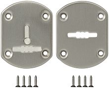 Декоративная Fuaro (Фуаро) накладка ESC021-SN-3 (МАТ НИКЕЛЬ) на сув. замок со шторкой (2 шт)
