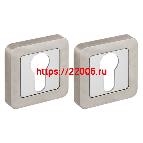 Накладка Fuaro (Фуаро) под цилиндр ET.K.XM52 (ET XM) SN/CP-3 матовый никель/хром