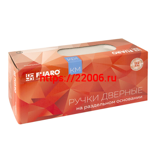 Ручка Fuaro (Фуаро) раздельная K.KM52.ROCK (ROCK KM) SN/CP-3 матовый никель/хром фото 2