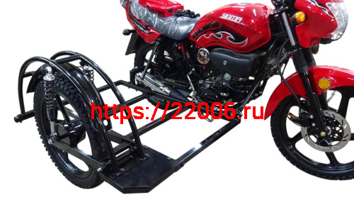 Прицеп боковой для мопеда SIGMA (Невозможна регистрация в ГИБДД) (кронштейны под сварку) фото 5